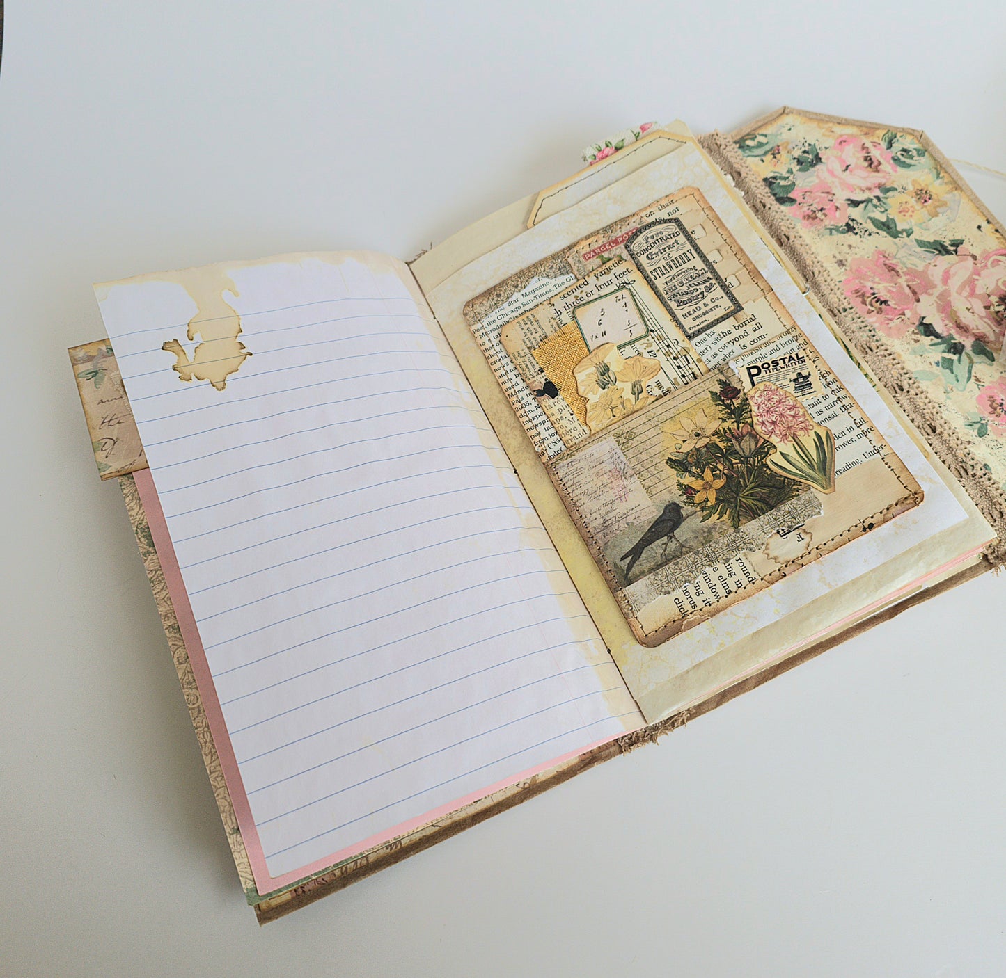 Antique Floral Journal