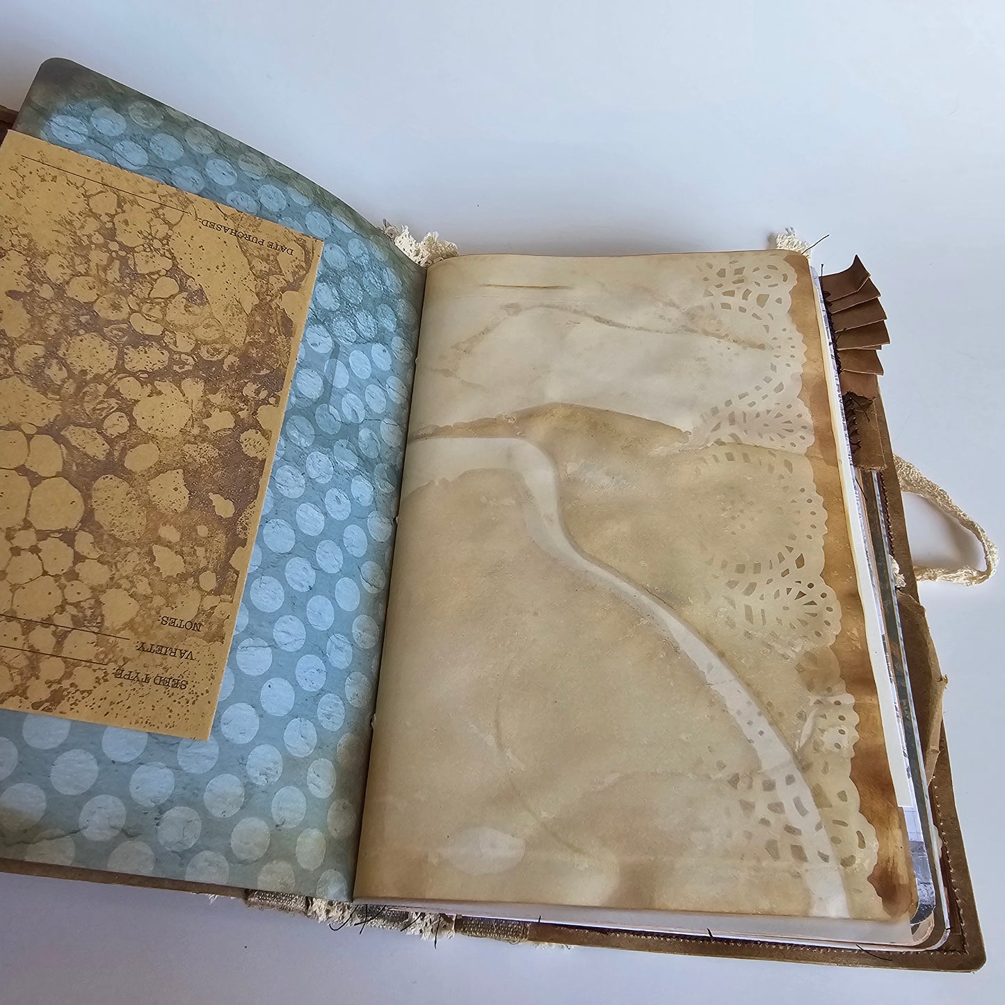 Grunge Beige Antiqued Journal