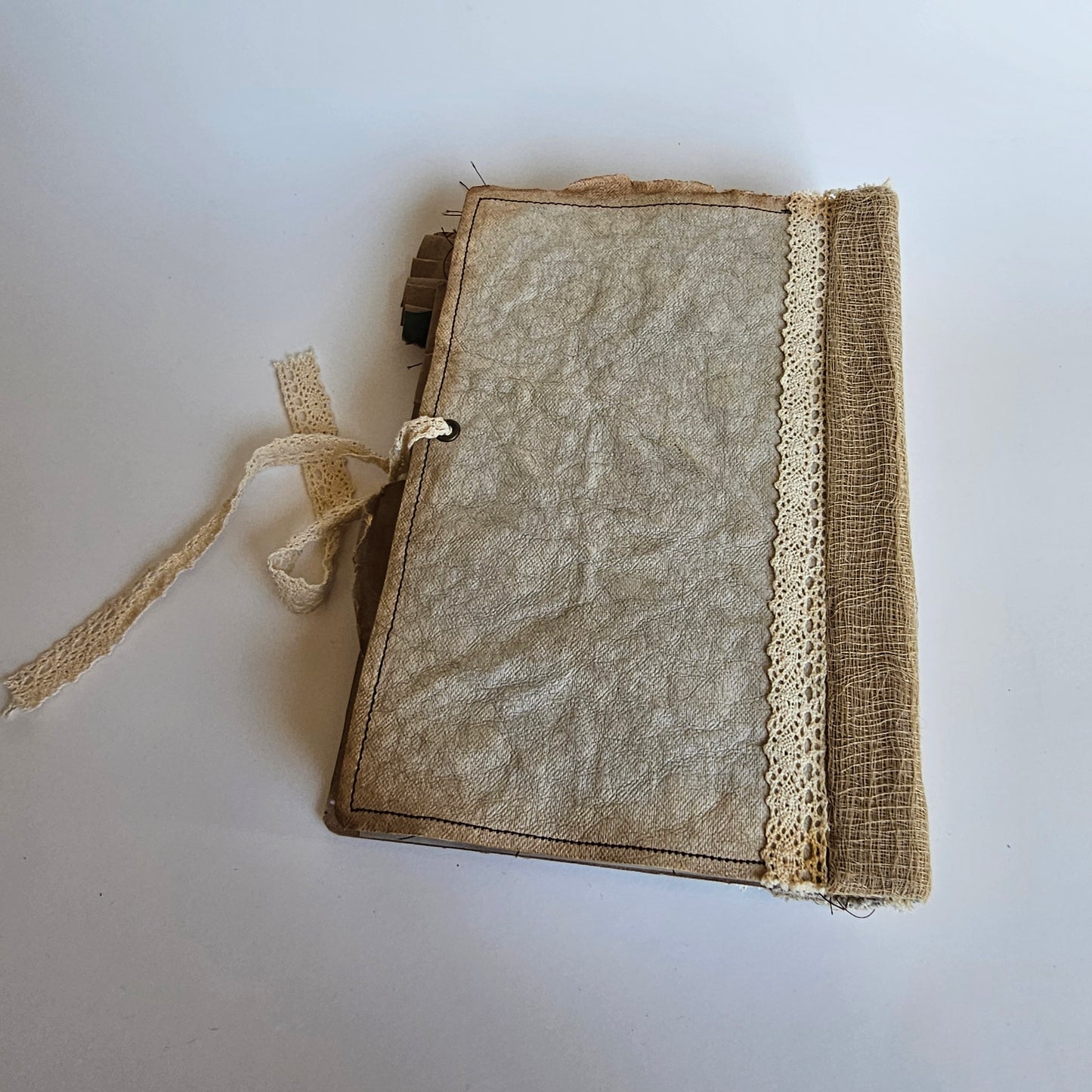 Grunge Beige Antiqued Journal